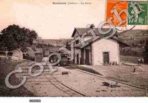 Ville de BUSSIERES, carte postale ancienne