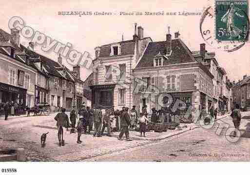 Ville de BUZANCAIS, carte postale ancienne