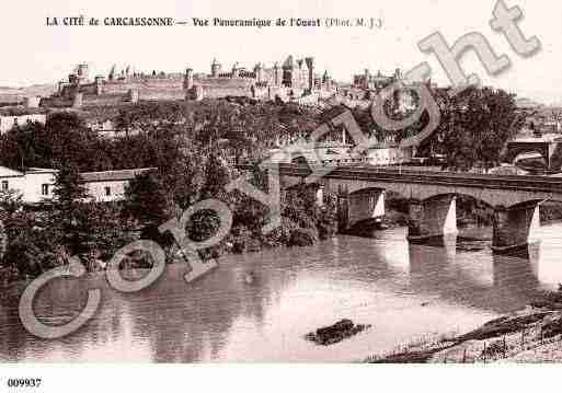 Ville de CARCASSONNE, carte postale ancienne