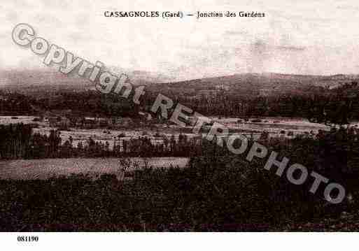 Ville de CASSAGNOLES, carte postale ancienne