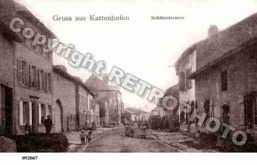 Ville de CATTENOM, carte postale ancienne