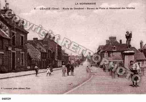 Ville de CEAUCE, carte postale ancienne