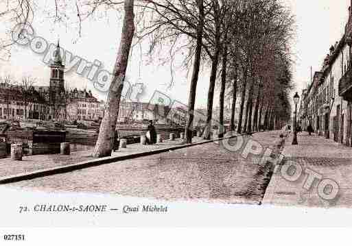 Ville de CHALONSURSAONE, carte postale ancienne