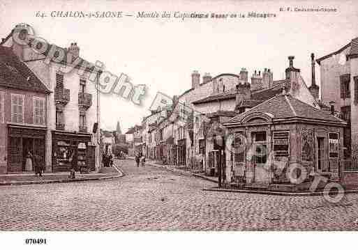 Ville de CHALONSURSAONE, carte postale ancienne