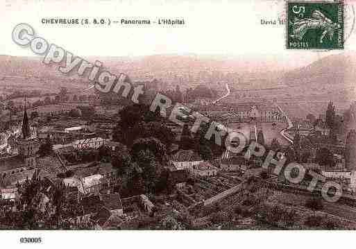 Ville de CHEVREUSE, carte postale ancienne