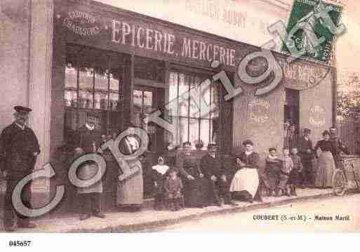 Ville de COUBERT, carte postale ancienne