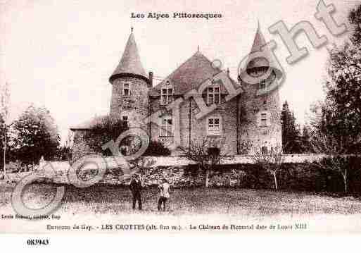 Ville de CROTS, carte postale ancienne