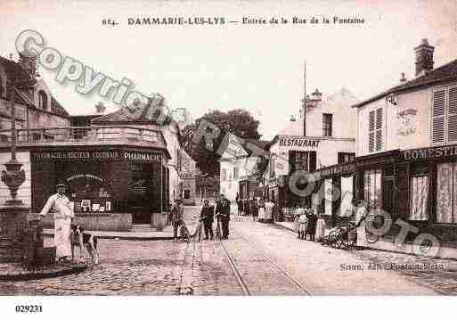 Ville de DAMMARIELESLYS, carte postale ancienne