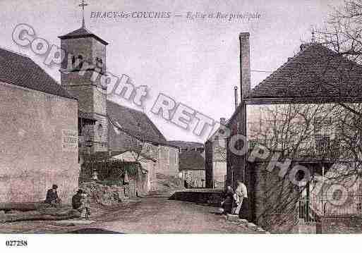 Ville de DRACYLESCOUCHES, carte postale ancienne