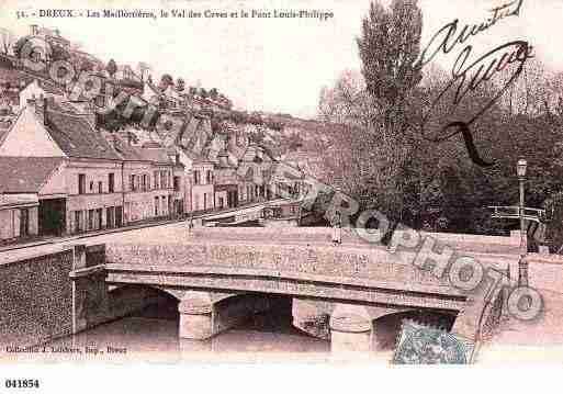 Ville de DREUX, carte postale ancienne