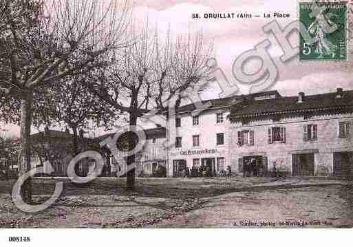 Ville de DRUILLAT, carte postale ancienne