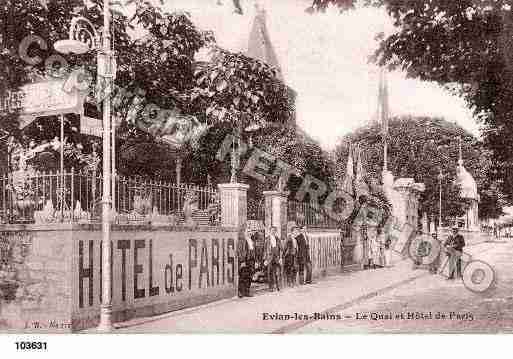 Ville de EVIANLESBAINS, carte postale ancienne