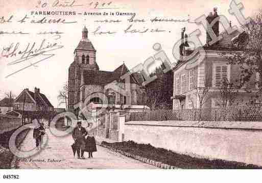 Ville de FAREMOUTIERS, carte postale ancienne