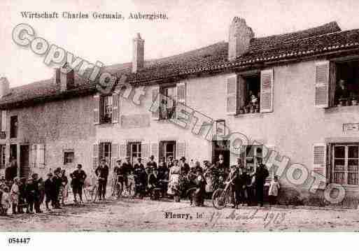 Ville de FLEURY, carte postale ancienne