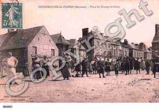 Ville de FOUGEROLLESDUPLESSIS, carte postale ancienne