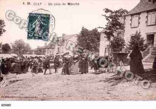 Ville de GIAT, carte postale ancienne