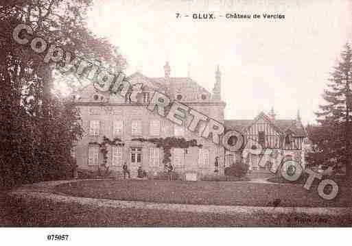 Ville de GLUX, carte postale ancienne