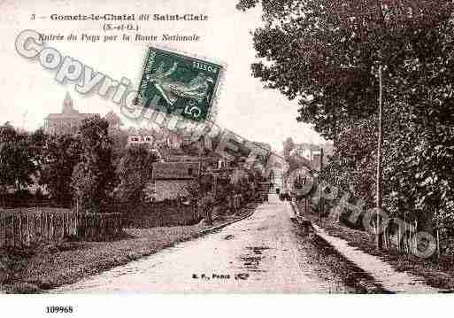 Ville de GOMETZLECHATEL, carte postale ancienne