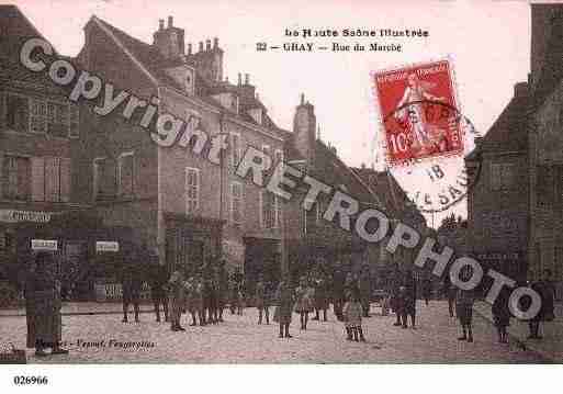 Ville de GRAY, carte postale ancienne