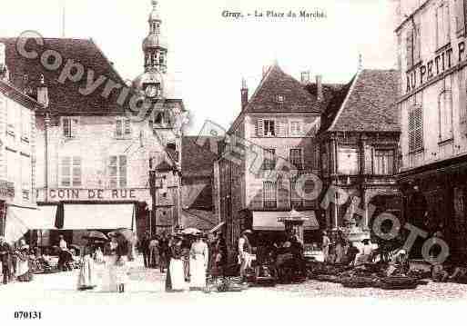 Ville de GRAY, carte postale ancienne