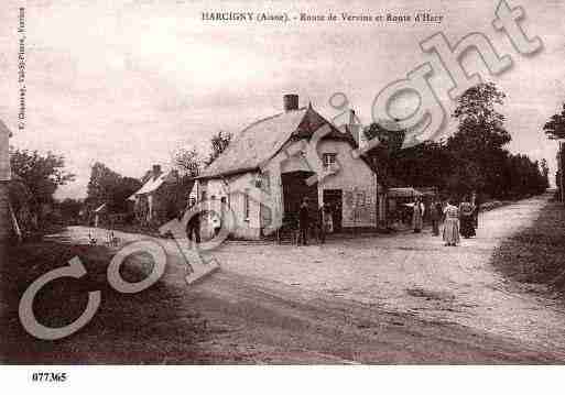 Ville de HARCIGNY, carte postale ancienne