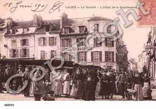 Ville de LAGNYSURMARNE, carte postale ancienne