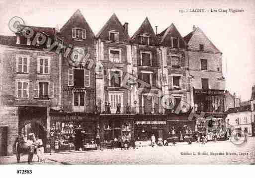 Ville de LAGNYSURMARNE, carte postale ancienne