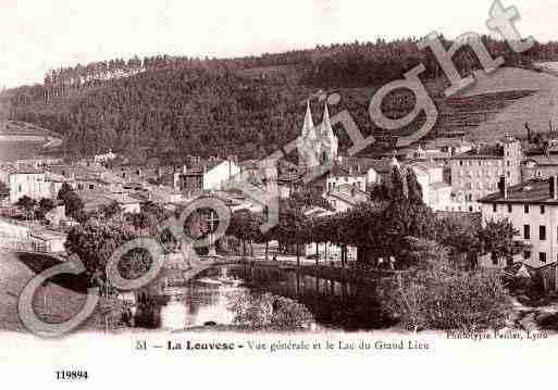 Ville de LALOUVESC, carte postale ancienne