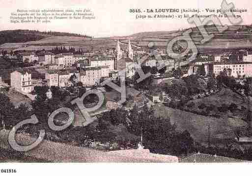 Ville de LALOUVESC, carte postale ancienne