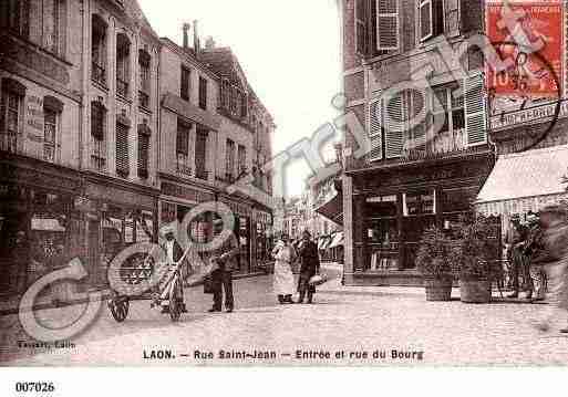 Ville de LAON, carte postale ancienne