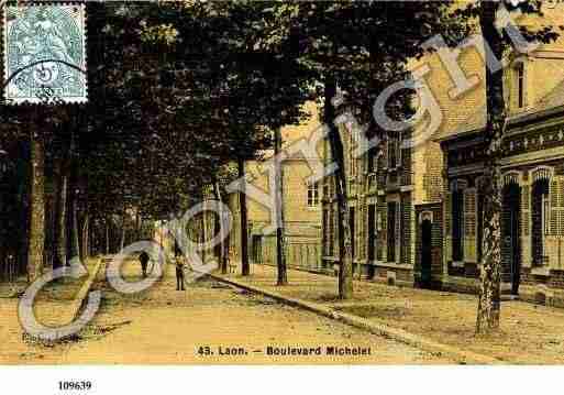 Ville de LAON, carte postale ancienne