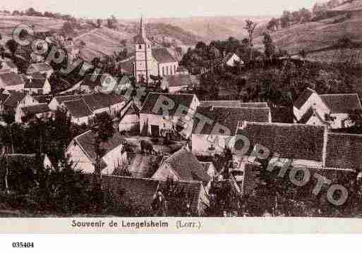 Ville de LENGELSHEIM, carte postale ancienne