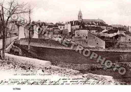 Ville de LIMOGNEENQUERCY, carte postale ancienne