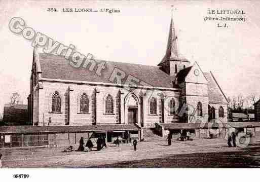Ville de LOGES(LES), carte postale ancienne