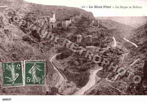 Ville de MALLEVAL, carte postale ancienne