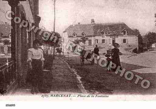 Ville de MARCENAT, carte postale ancienne