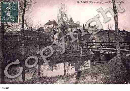 Ville de MARGON, carte postale ancienne