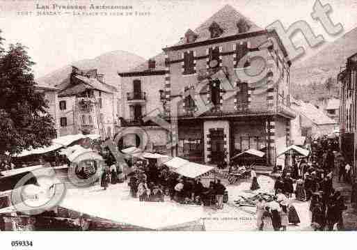 Ville de MASSAT, carte postale ancienne