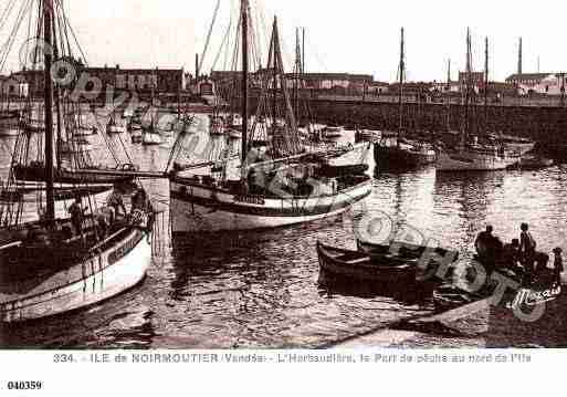 Ville de NOIRMOUTIERENL'ILE, carte postale ancienne