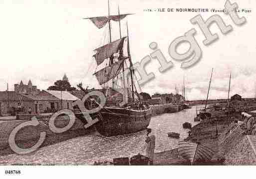 Ville de NOIRMOUTIERENL\'ILE, carte postale ancienne