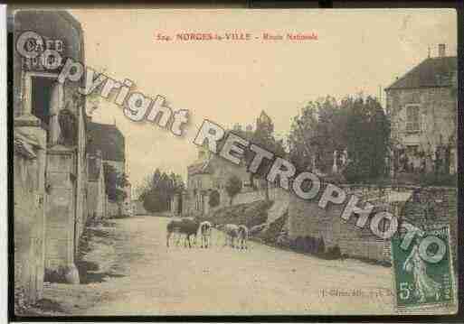 Ville de NORGESLAVILLE, carte postale ancienne