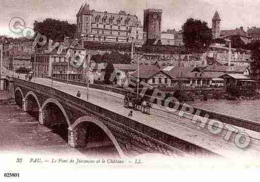 Ville de PAU, carte postale ancienne