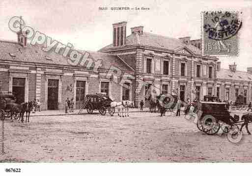 Ville de QUIMPER, carte postale ancienne