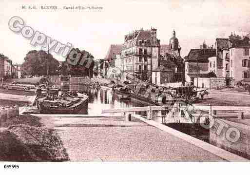 Ville de RENNES, carte postale ancienne