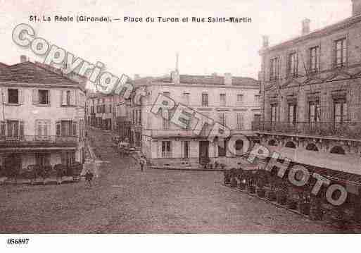 Ville de REOLE(LA), carte postale ancienne