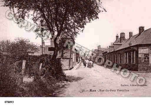 Ville de RUE, carte postale ancienne