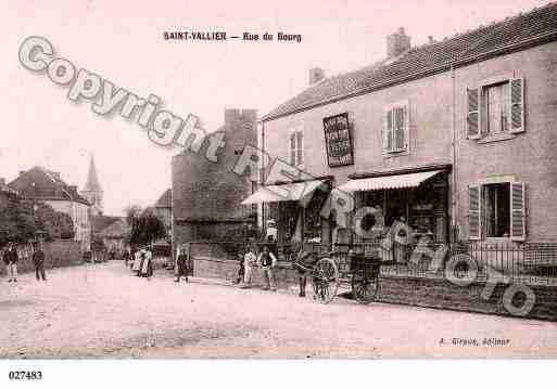 Ville de SAINTVALLIER, carte postale ancienne