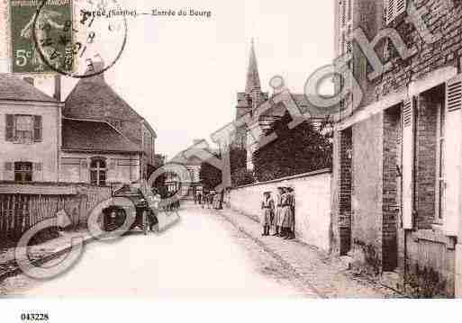 Ville de SARGELESLEMANS, carte postale ancienne