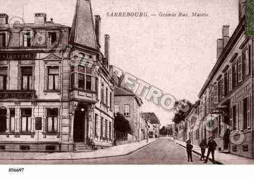 Ville de SARREBOURG, carte postale ancienne