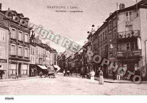 Ville de SARREBOURG, carte postale ancienne